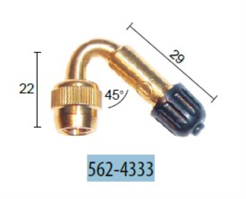 562-4333 NASTAVAK ZA VENTIL METALNI 45C