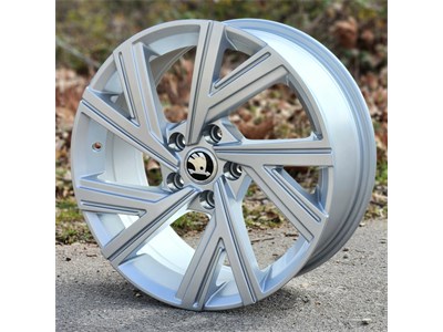17X7.5 5X112 ET42 57.1 SILVER VW BERGAMO 5805
