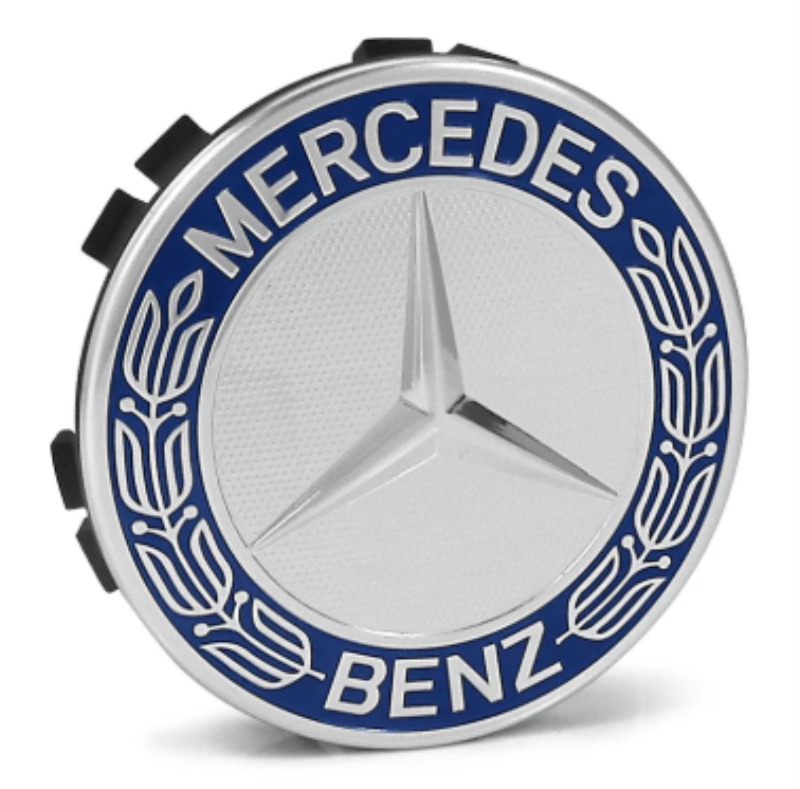 POKLOPAC SA LOGOM MERCEDES 75MM PLAVI